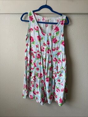 Vintage Compagnie Internationale Express sleeveless floral shorts romper